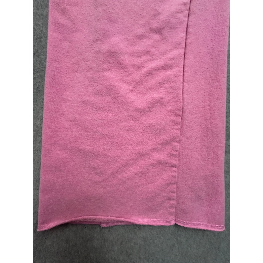 Pink Victoria's Secret Flare Sweatpants Pink Logo Drawstring Lounge Pants Large - Picture 9 of 12